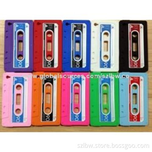 Tape Style Silicone Cases for iPhone 4 and 4S with Different Colors Available